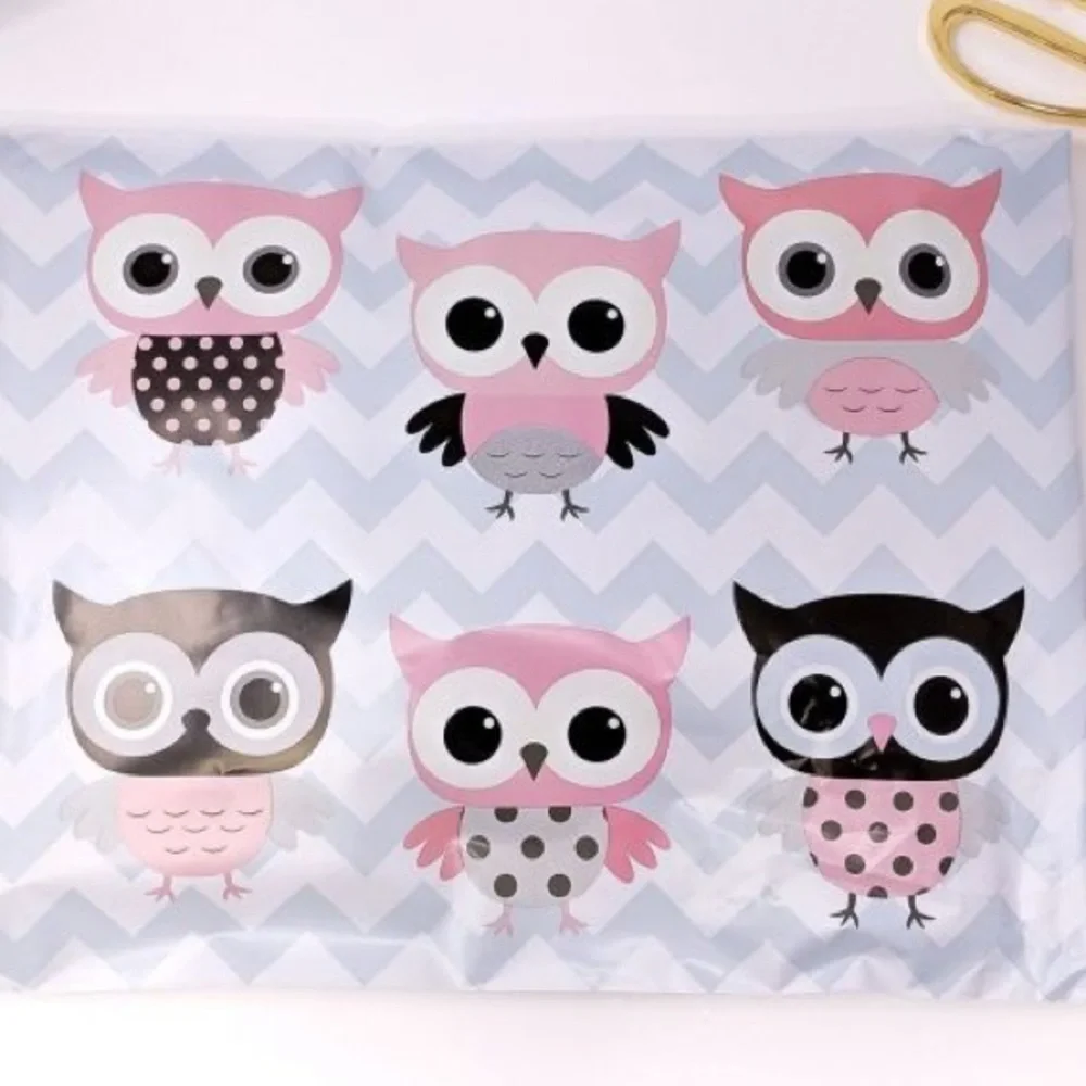 25 10X13 Owl Chevron Poly Mailers, Shipping Envelopes PRICE IS FIRM - Picture 2 of 2